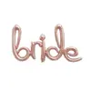 Traje de globo para novia en oro rosa con propuesta transfronteriza. Decoración de boda para novia. Carta con traje de globo.