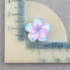 Resina de Plumeria, acessórios de resina DIY, adesivos para capa de celular com cola creme de flor de cerejeira, materiais para acessórios de cabelo e adesivos de grampos