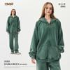 Chamarra con Capucha Unisex Tilani para Hombre 26Ss Copo de Nieve Desgastada 460g Forro Grueso de Forro Polar con Cierre