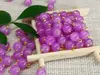 Botões Redondos de Imitação de Jade Estilo Chinês para Qipao, Traje Tang Retrô e Decoração Hanfu, Botões de Estilo Antigo em Roxo com um Toque de Luxo