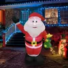 Luces LED de Papá Noel, Decoraciones Navideñas Brillantes, Adornos Inflables, Esculturas de Aire Inflables de Papá Noel
