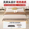 Cama suspensa, design minimalista, sem cabeceira, estrutura de cama suspensa, estrutura com ripas, uso doméstico, cama de ferro forjado, estrutura de cama simples ou dupla espessa