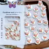Manicura de Año Nuevo para Atraer Riqueza, Adornos de Dibujos Animados de Resina, Gato de la Suerte, Dios de la Riqueza, Nochevieja, Decoración de Uñas Portátil