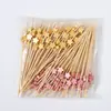 Palillos de cóctel desechables creativos de colores con forma de estrella de cinco puntas, al por mayor, para decorar bandejas de postres y fruteros