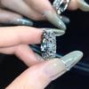 Anillo abierto personalizado de alta gama con diseño de nicho de estilo frío, anillo de celebridad de Internet que combina con todo de moda francesa para mujer
