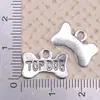 Aleación de Zinc Transfronteriza Plata Antigua Hueco Serie Hueso de Perro Pequeño Colgante Accesorios para Joyería DIY Colgante de Collar