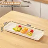 Bandeja de exhibición de espino confitado grande y pequeño Plato de plástico con filtro Antiadherente Comercial Engrosado Fácil de lavar