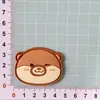 Plástico Blando Cabeza de Animal de Dibujos Animados Agujero Zapato Flor DIY Funda de Teléfono Móvil Taza de Agua Parche Pegatina de Pared Accesorios para el Cabello Accesorios Material Al Por Mayor