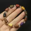 Sândalo Verde Sândalo Dourado Pulseira de Cabaça Multi-Tesouro Pulseira Wenwan Fortuna e Prosperidade Contas Budistas Joias da Moda Feminina Contas de Oração Presente