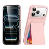 Adecuado para iPhone 17 Funda para Teléfono Móvil con Porta Tarjetas Acabado Mate tipo Piel Apple 16Promax Funda Protectora Anticaídas Estilo Nuevo