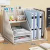 Suporte de Arquivos de Metal Porta Arquivos Ferro Multicamadas Suporte de Pastas Caixa de Armazenamento Vertical Mesa de Escritório Estante Cesto de Arquivos Mesa