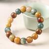 Ecología Original Natural Colorido Rosario de Raíz de Bodhi Duobao Envoltura para Dedo Suave Bandeja para Jugar para Hombres y Mujeres Color Macarrón Pulsera de un Círculo