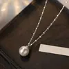 Collar minimalista de perlas bañado en plata 925 para mujer, nueva cadena para la clavícula con diseño de nicho de Instagram, elegante y versátil para mujer