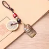 Pingente Amuleto Pixiu de Latão Alça de Celular Acessório de Chaveiro Estilo Étnico Vintage Fashionável Nicho Versátil