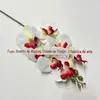 Orquídea Borboleta Artificial Pequena de 7 Cabeças, Material de Flor Decorativa Estilo Europeu, Cores de Outono, Flores Artificiais Atacado para Casamento e Hotel