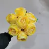 Simulação de flor de seda rosa de concubina imperial única pastoral 7 decoração de casamento segurando flor Mesa de Casa Arte Floral