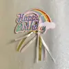 Tarjeta de inserción para pastel nube Laser 2G Decoración de mesa de postres para influencers de Internet Inserción de bandera Inserción de tarjeta de arco Nube 2G