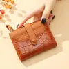 Nuevo Estilo Moda para Mujer Patchwork 80% de Descuento Cartera con Múltiples Ranuras para Tarjetas, Pequeño Porta Tarjetas, Compartimento Grande Multifuncional para Efectivo, Billetera con Cremallera para Monedas