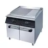 Fogão Grelha Elétrica Jiajie Comercial Vertical 1/3 Fossa Chapa de Ferro para Panqueca e Bife Grelhado à Mão com Base de Gabinete
