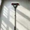 Mopa retráctil de acero inoxidable con esponja, herramienta para limpiar el suelo del baño, mopa con cabezal de esponja absorbente y escurrible para el hogar