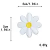 Bordado Computadorizado Nova Cor Macaron 4 Tamanhos Patches de Flor Margarida Tecido Bordado Patches para Roupas DIY Feito à Mão