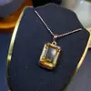 Pingente de Citrino Brasileiro Puro Natural, Qualidade de Corpo Inteiro, Cor Super Boa, Pedra Principal 10X14mm, Fornecimento Direto do Fabricante