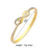 Pulseira Feminina Transfronteiriça Aço Titânio Galvanizado Diamante Pulseira Moda Europeia e Americana Gimono Pulseira de Aço Inoxidável Pulseira Joias