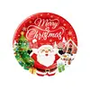 Decoraciones de Fiesta Temática Navideña de Dibujos Animados Papá Noel Muñeco de Nieve Platos de Papel Vasos Servilletas Mantel Vajilla para Fiesta Suministros