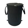 Camping Outdoor Folding Trash Can Villa de tamanho grande com tampa Jardim Barril de armazenamento engrossado Oxford Rack de lixo pano