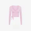 Zhejiang Xichen 26312 Blusa Manga Longa para Yoga Feminina para Usar ao Ar Livre, Top Esportivo com Alças de Desejo Puro, Roupa Fitness
