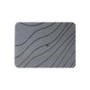 Tapete de secado de piedra para encimera de cocina, superabsorbente, de secado rápido, de diatomita, antideslizante, resistente al calor, color gris