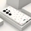 Funda Blanda de TPU con Patrón Floral Pequeño Estilo Pastoral para Samsung Galaxy S24 Ultra Carcasa Personalizada Anti-caídas