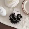 Estilo Coreano Floral Pastoral Elástico de Cabelo Grande Intestino Estilo Início de Outono Design Nicho Corda de Cabelo para Coque Acessório de Cabelo Elegante Versátil