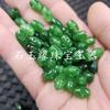 Aqua Cuentas de Dinero de Agujero Grande Piedra de Jade Cuentas Dispersas Roca de Cuarzo Jade Ovaladas Cuentas de Arroz Pulsera Collar Cuentas para Joyería