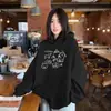Moletom com Capuz Estilo Americano para Mulheres, Novo para Outono e Inverno 2026, Top Espesso com Forro de Lã, Jaqueta Estilo Ins, Estilo Preguiçoso, Caimento Solto