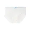 Ropa Interior Fresca y Juvenil de Cintura Media para Niñas, Amigable con la Piel y Transpirable, Antibacteriana 10A, Entrepierna Extendida, Elástica que se Ajusta a la Cadera, Serie Azul y Blanco Ropa Interior para Mujer