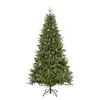 Árbol de Navidad Realista de Alta Calidad Más Vendido Transfronterizo con Tecnología de Recubrimiento Blanco Mixto de PE, Incluye Piñas y Decoraciones de Frutas Rojas, Envío Directo desde la Fábrica de Origen