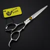 Tijeras de Peluquería con Mango de Tortuga de 6.0 pulgadas en Forma de Tubo, Tijeras para Cortar el Cabello, Tijeras Planas, Tijeras Entresacadoras