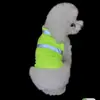 Direto da Fábrica Roupas Refletivas para Pets Roupas para Cachorro Verão Finas Cachorro Casual Fluorescente Respirável Colete