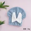 Gorro de ducha y gorro para secar el pelo para mujer, engrosado, súper absorbente, secado rápido, lindo diseño de lazo, toalla para secar el pelo de vellón de coral, venta al por mayor