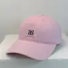 Boné de Baseball Estilo Coreano com Bordado, Aba Larga, Tecido Macio, para Mulheres, Novo Chapéu de Sol Casual Versátil que Afina o Rosto, Adequado para Cabeça Grande, Proteção Solar