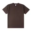 Camiseta Masculina Gola Redonda Pesada 250g, Algodão Puro, Cor Sólida, Camiseta Publicitária Masculina de Manga Curta, Uniforme de Grupo, Logotipo Impresso Personalizado