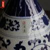 Cerámica de Jingdezhen Porcelana Azul y Blanco Inserto Floral Pieza Abierta Horno Oficial Craquelado Sala de Estar Decoración del Hogar Decoración Inserto Floral Adornos
