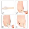 Separador de Dedos del Pie Pulgar Hallux Valgus Dedos Superpuestos Separador Suave Anti-Desgaste Separador de Dedos Ajustable con Velcro