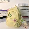 Mochila escolar de alto valor para niñas, bonita mochila para principiantes de secundaria, mochila sencilla de gran capacidad para el campus, mochila de dopamina para estudiantes de primaria