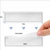 Amazon oferta caliente en stock impermeable autoadhesivo transparente soporte de etiqueta adhesiva clasificación de almacenamiento pegatina de PVC