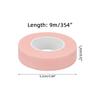 Cinta de injerto de pestañas de malla transpirable rosa de 1.2 cm de ancho fácil de rasgar 9 m de largo cinta no tejida aislamiento fijo