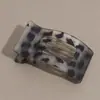 Pinza Plana Versátil Nueva para el Trasero de la Cabeza, Pinza para el Cabello con Estampado de Leopardo Personalizado, Pasador Curvo Cómodo, Accesorio para el Cabello, Tocado
