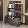 Porta Paraguas de Gran Capacidad y Estante de Almacenamiento para Vestíbulos de Hoteles, Colgador de Paraguas Comercial para Oficinas de Ventas y Entradas de Tiendas