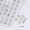 Manicura Dongzhou, Estrella de Mar Pequeña, Diamante de Forma Especial con Base Puntiaguda 8*8 Cristal K9 de Alta Calidad Super Brillante Joyería para Uñas, Estilo Popular de Moda